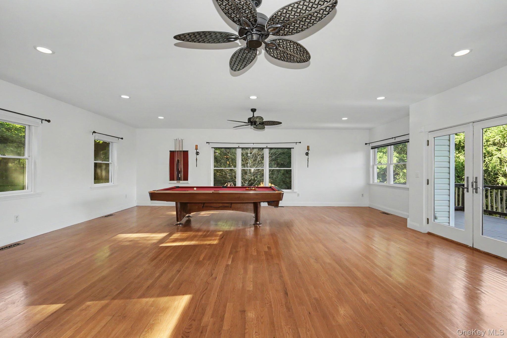 Pool table and beverage cabinet included