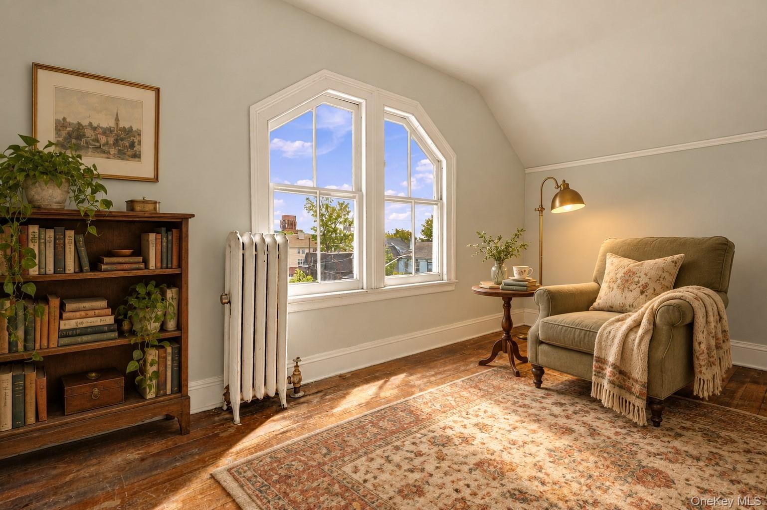 third floor reading room virtually staged