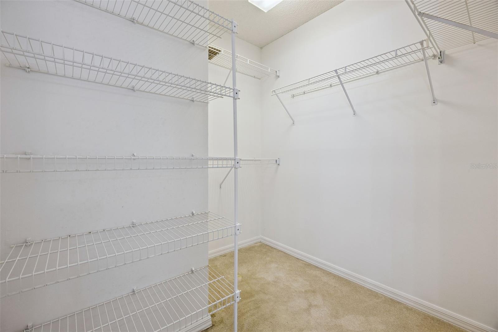 Primary walk in closet