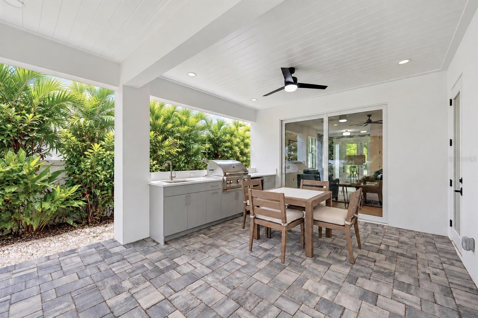 Patio and outdoor kitchen
