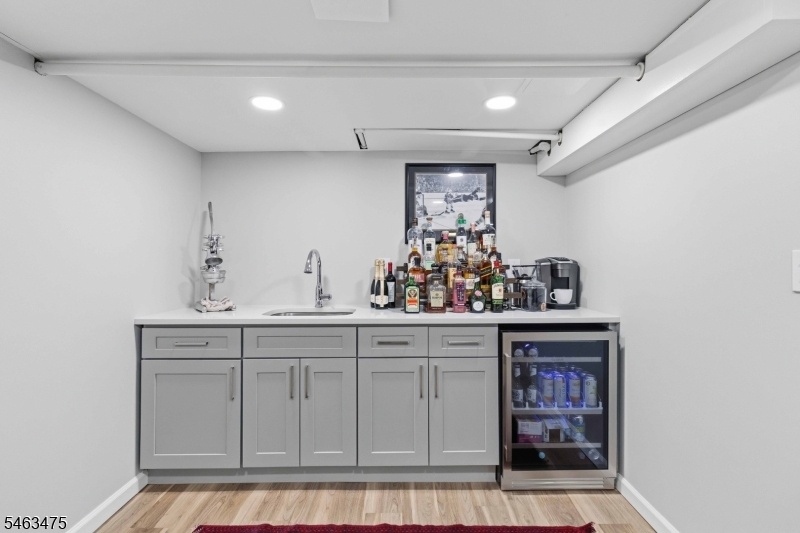 Rec room in basement