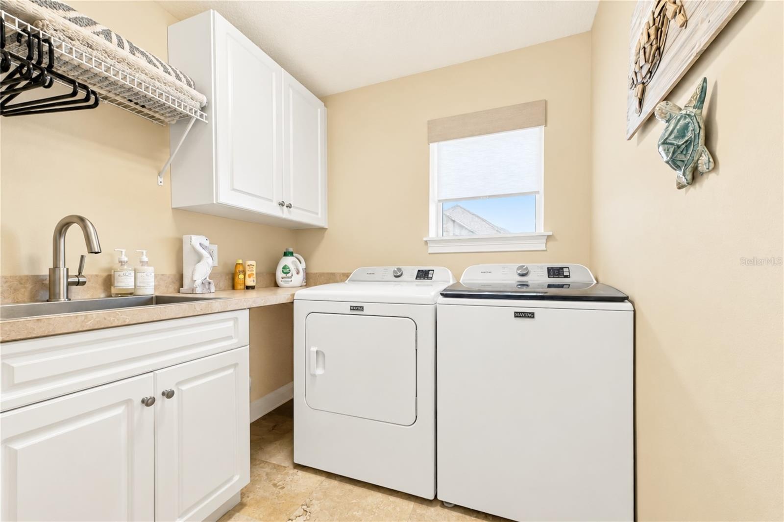First-Level Laundry Room with Sink
