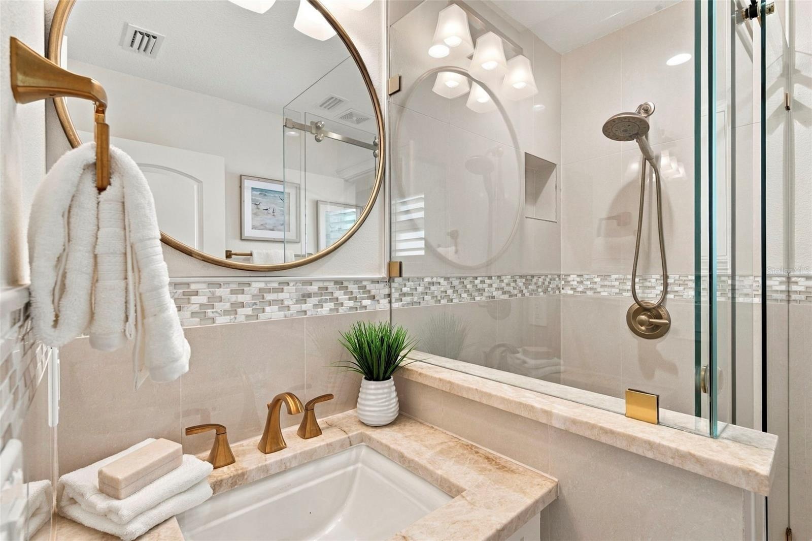 FULL Bathroom in Center Hall near Bedroom #3