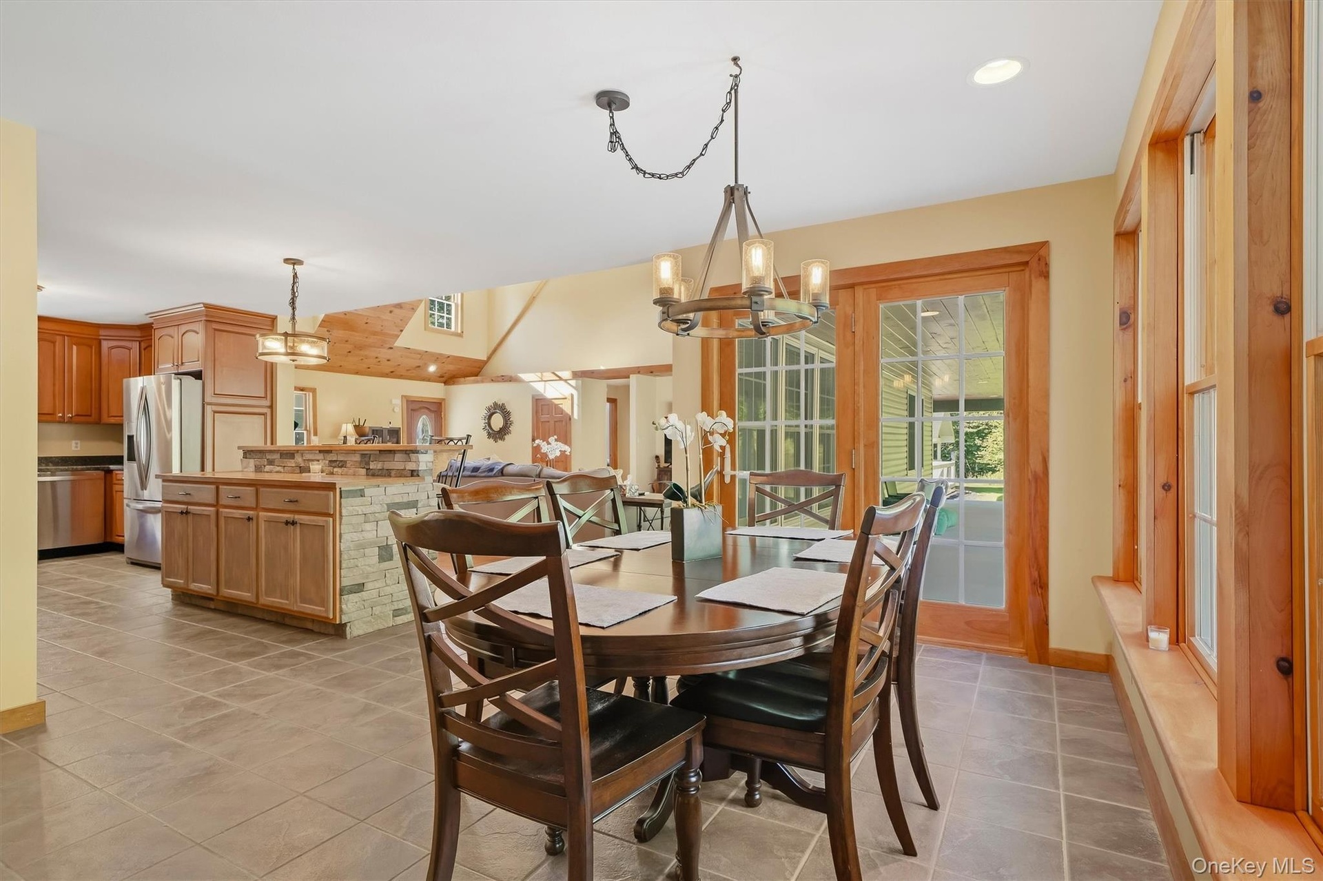 open to kitchen