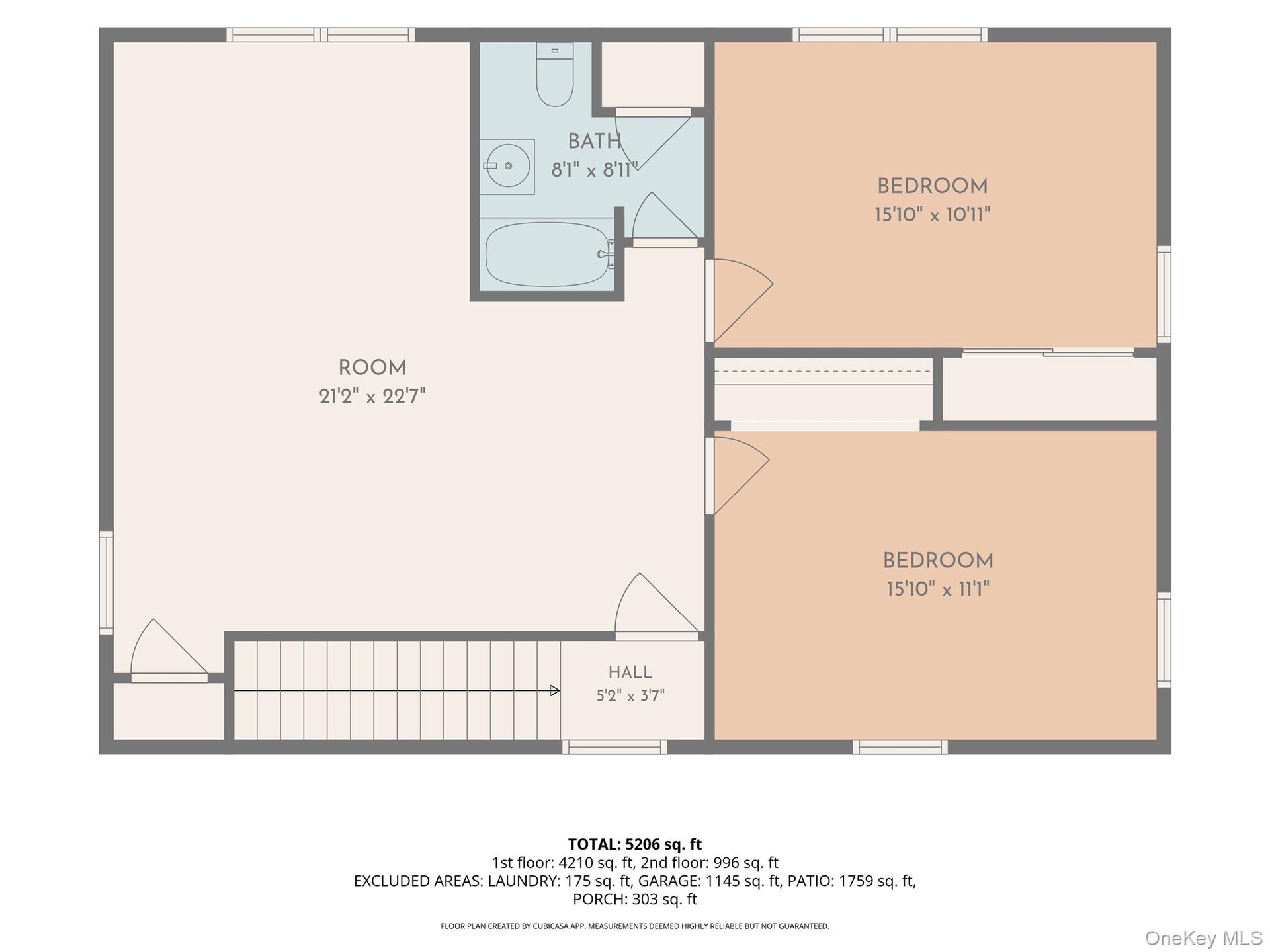 Main residence, second level only