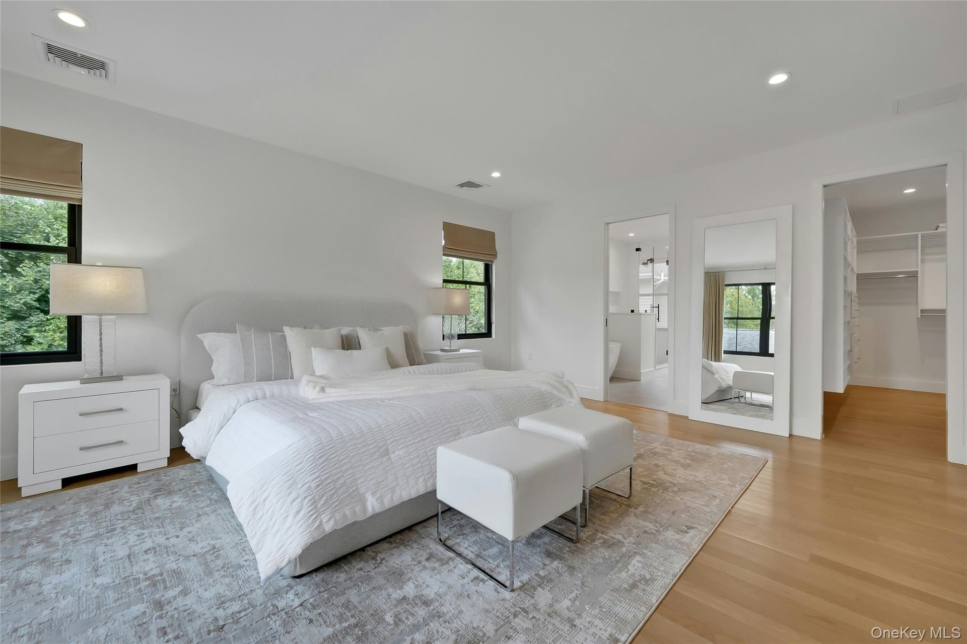 The spacious L-shaped walk-in closet extends beyond what you see here, offering even more than meets the eye!