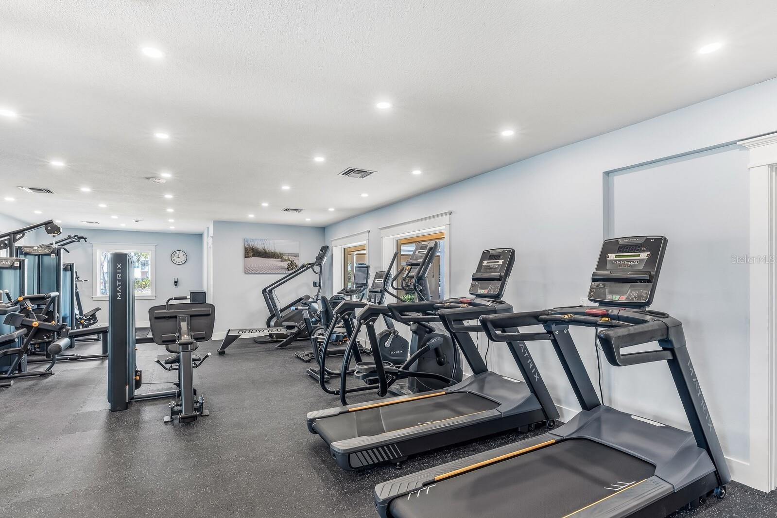 New fitness center with brand new Matrix equipment!