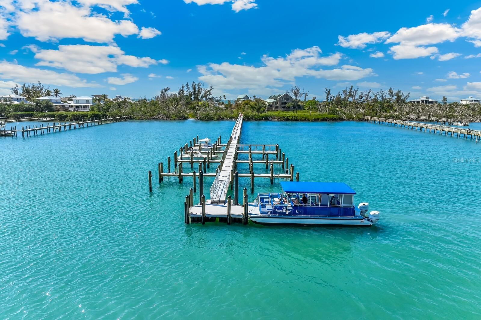 New docks at Little Gasparilla Island