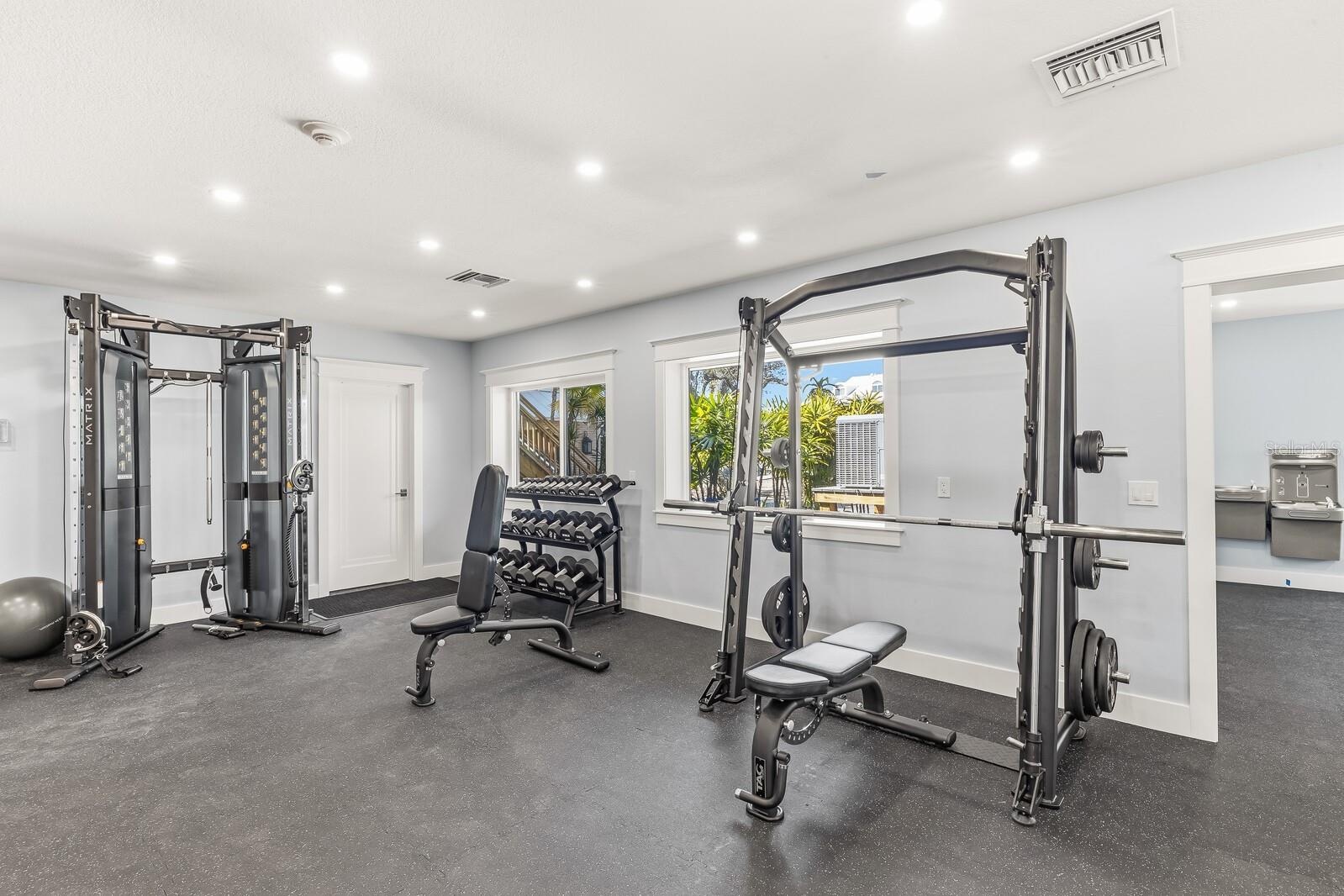 New fitness center with brand new Matrix equipment!