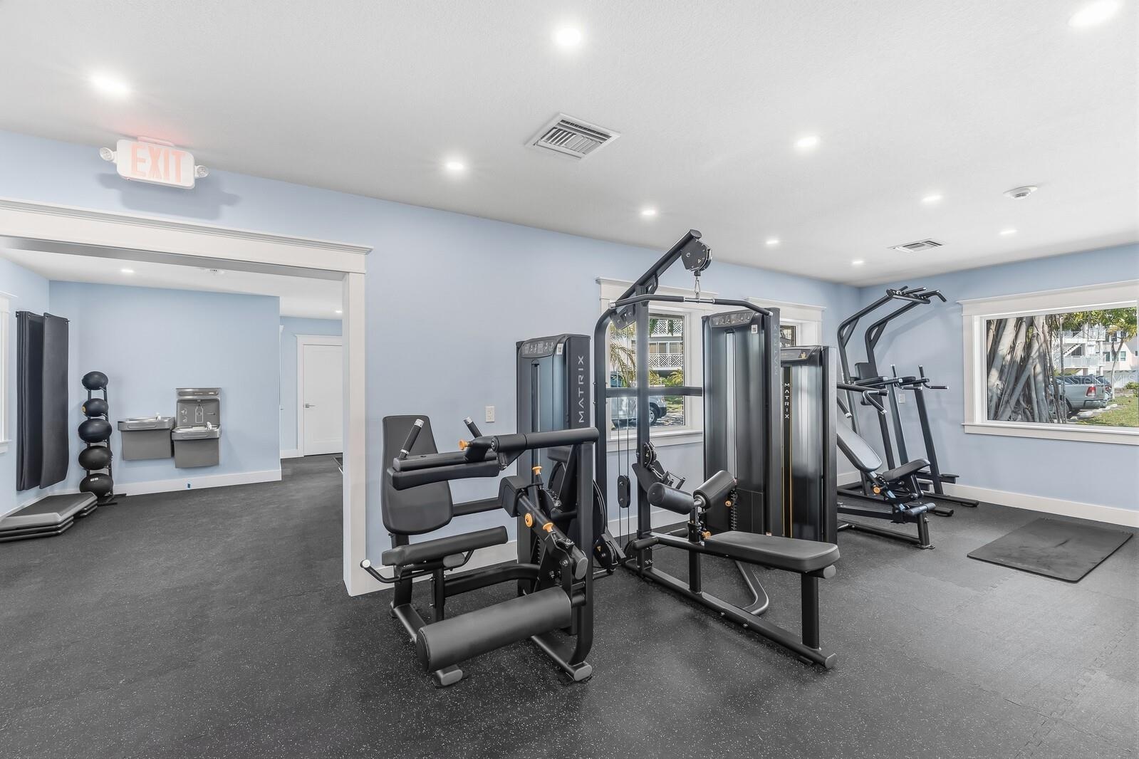 New fitness center with brand new Matrix equipment!