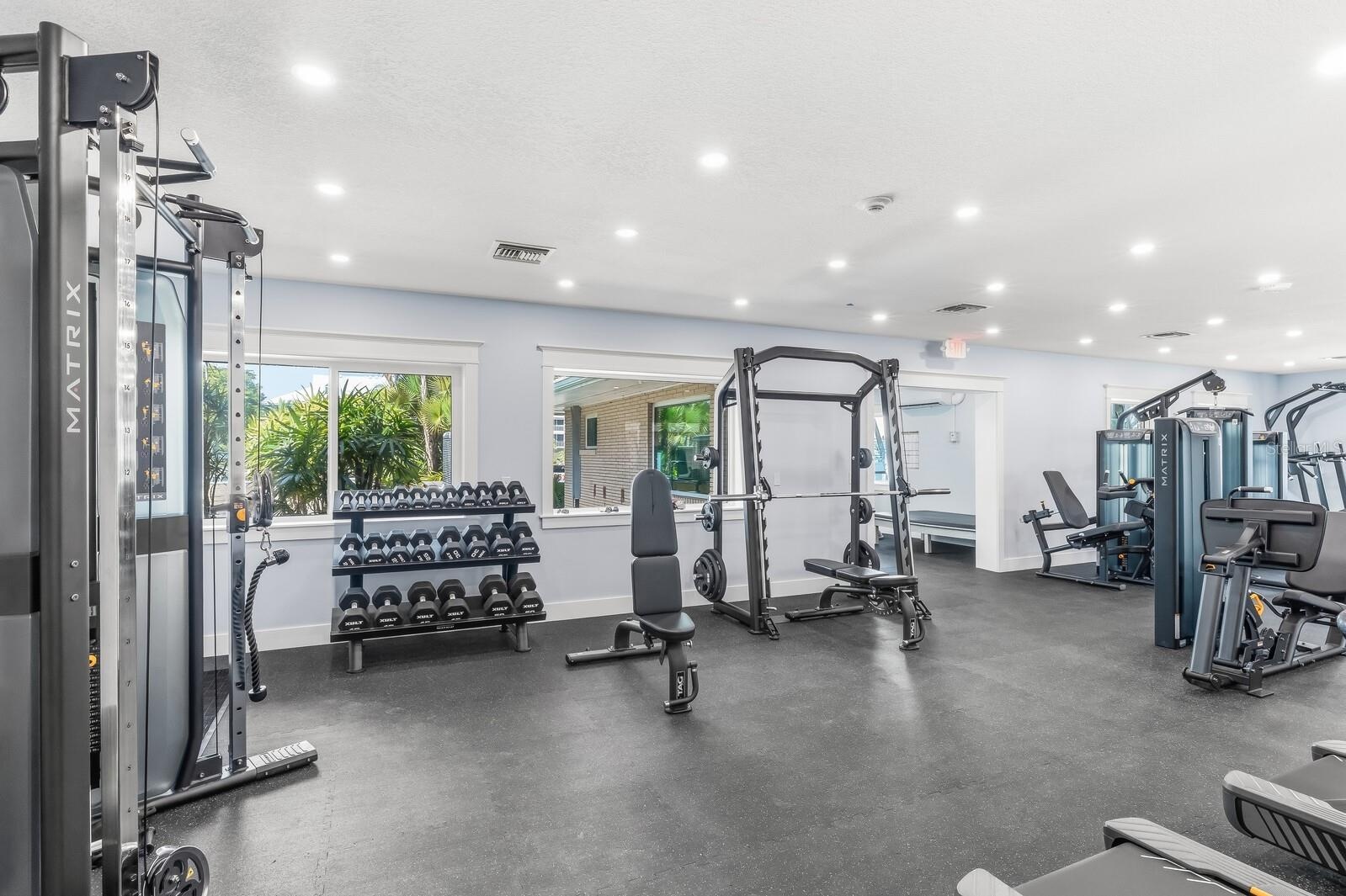 New fitness center with brand new Matrix equipment!