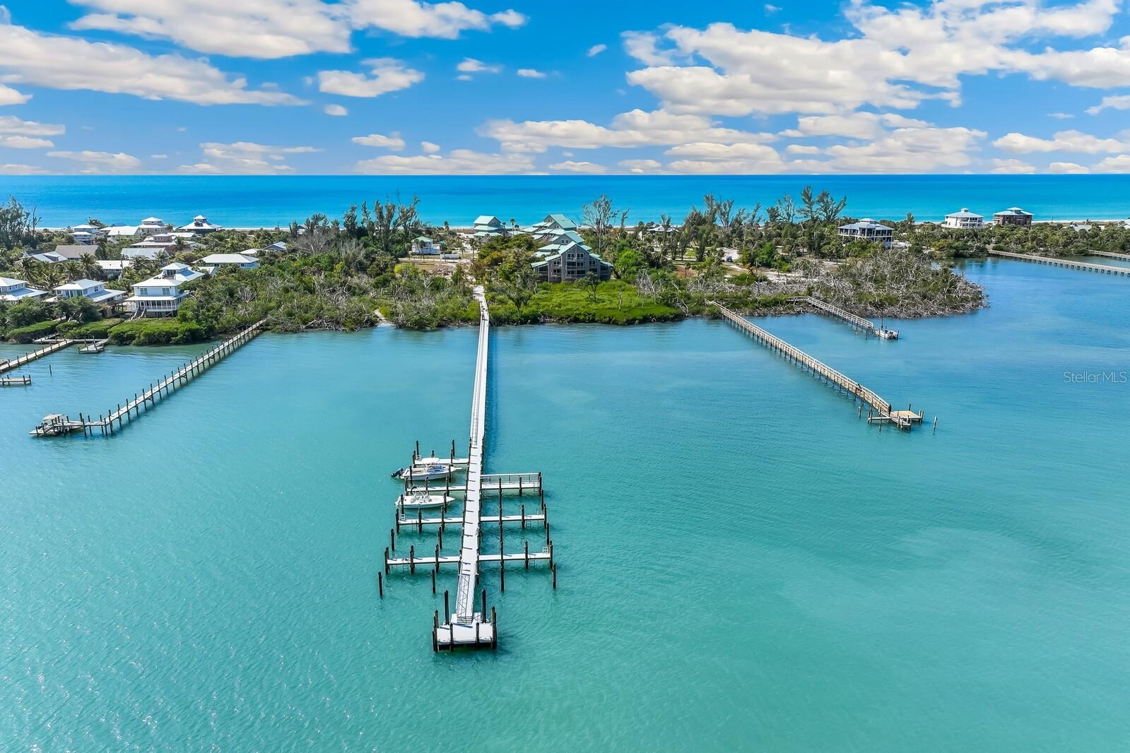New docks at Little Gasparilla Island