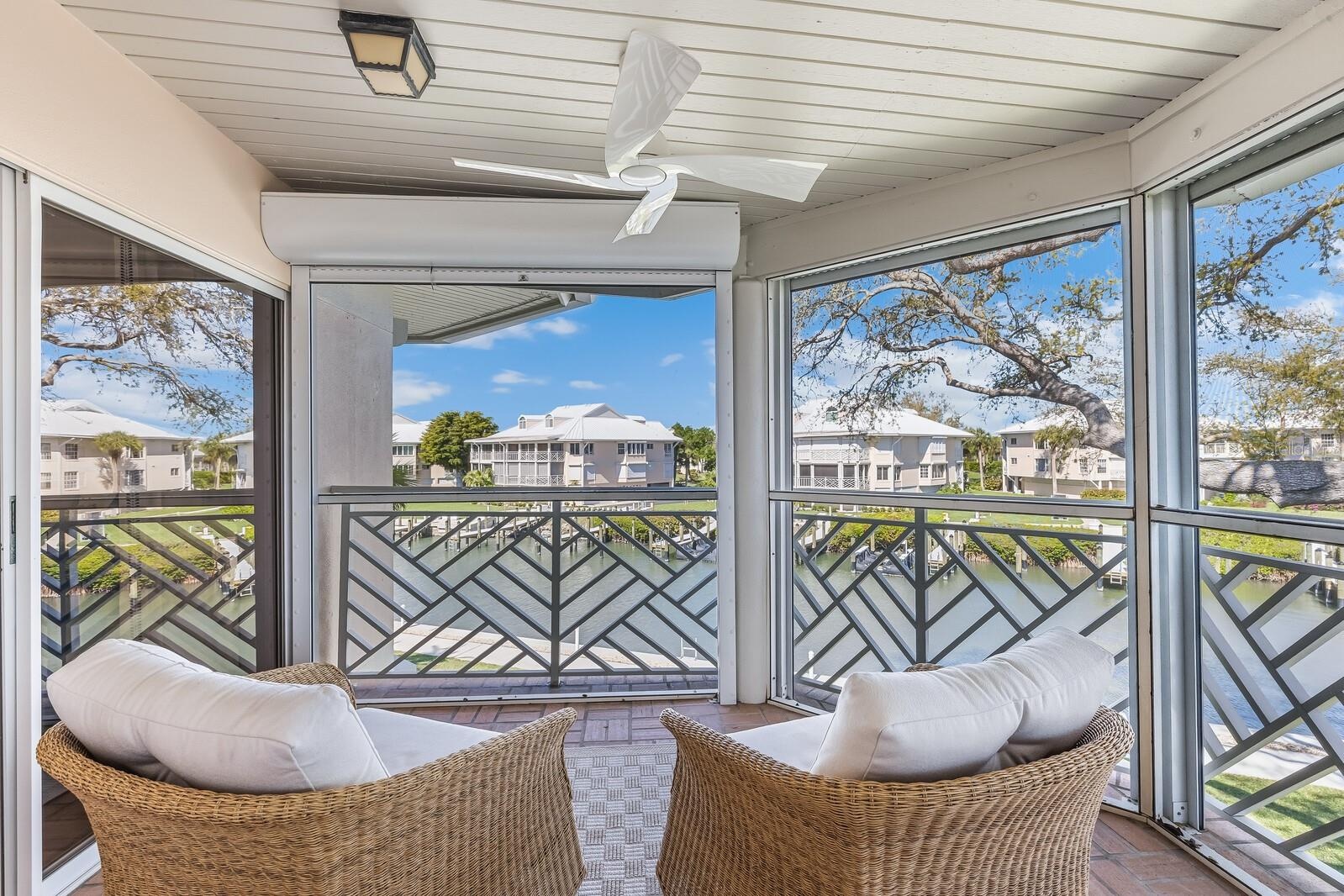Rear screened porch