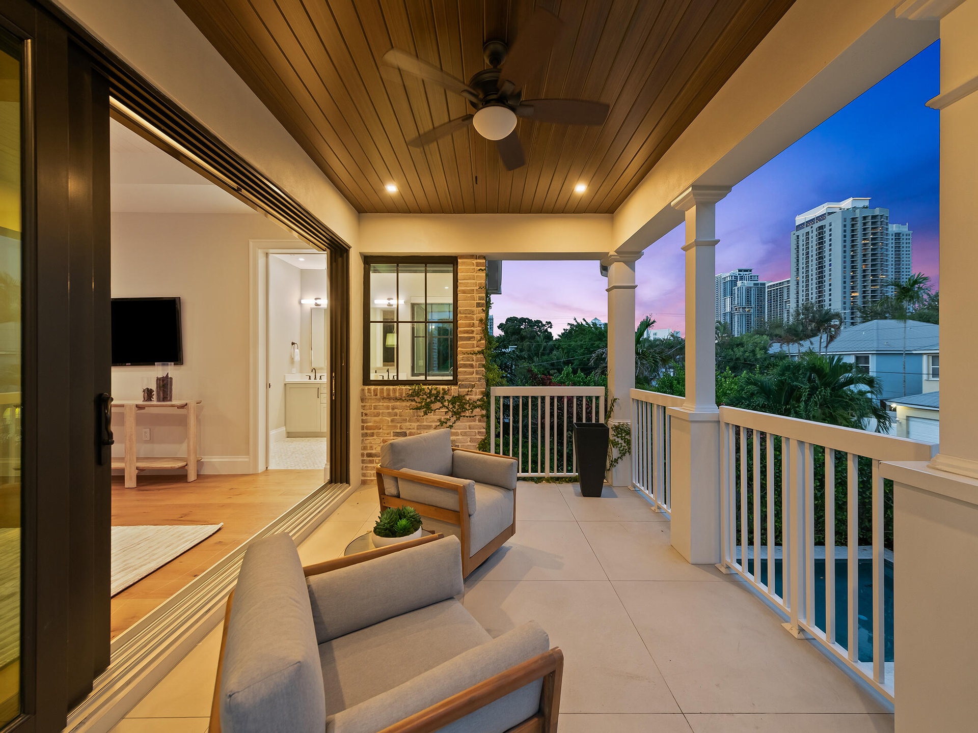 Private balcony view