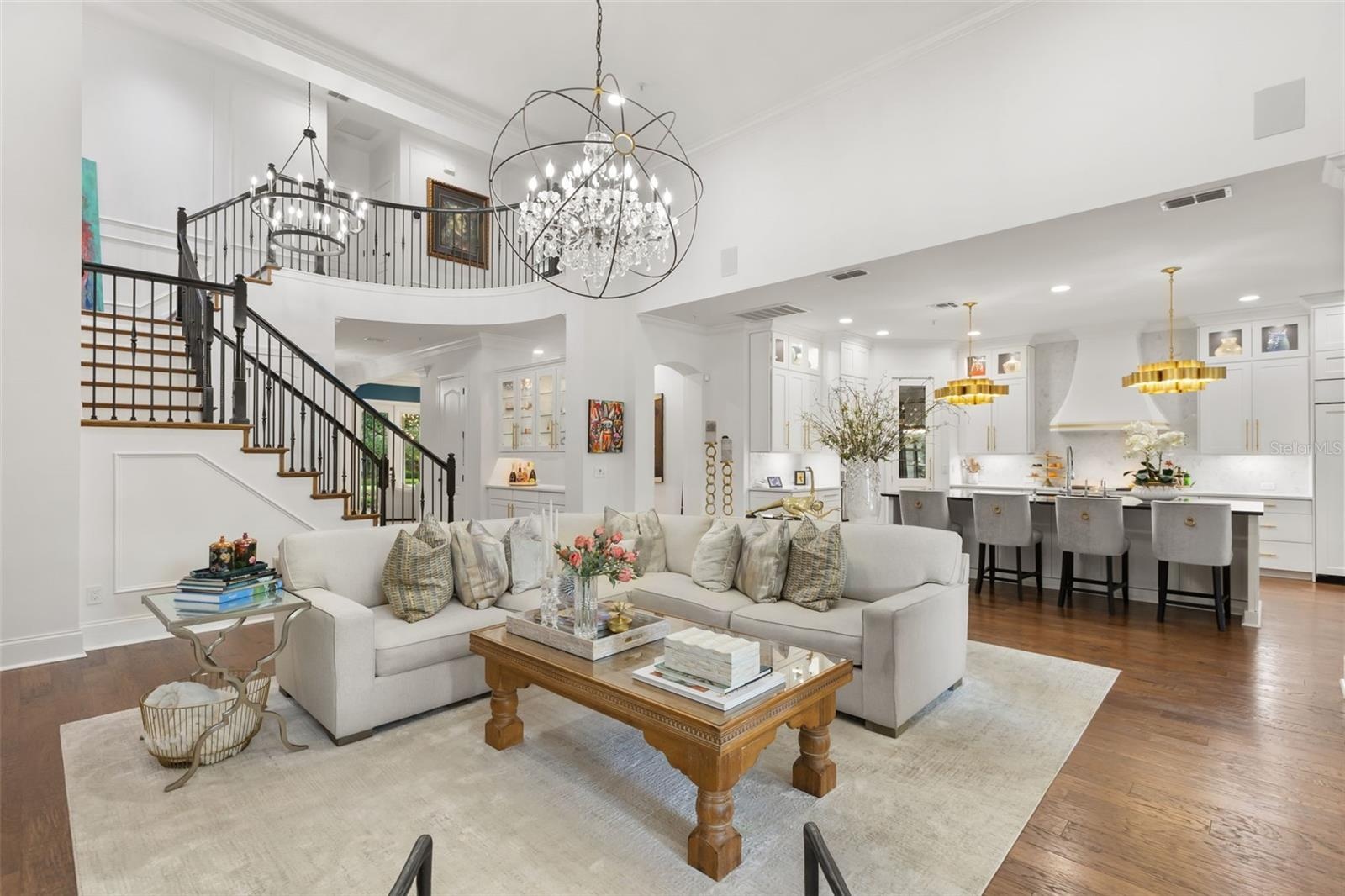 Great room and kitchen