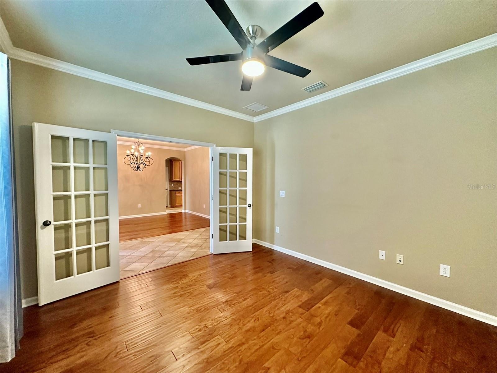 Office with French Doors