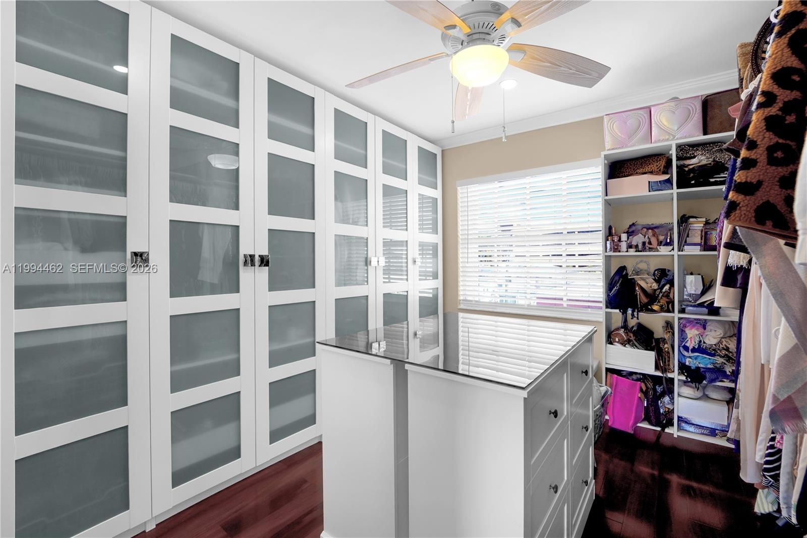 Second Room currently used as expansive closet
