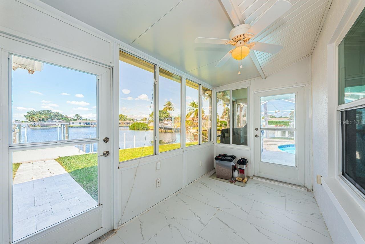 Enclosed back porch