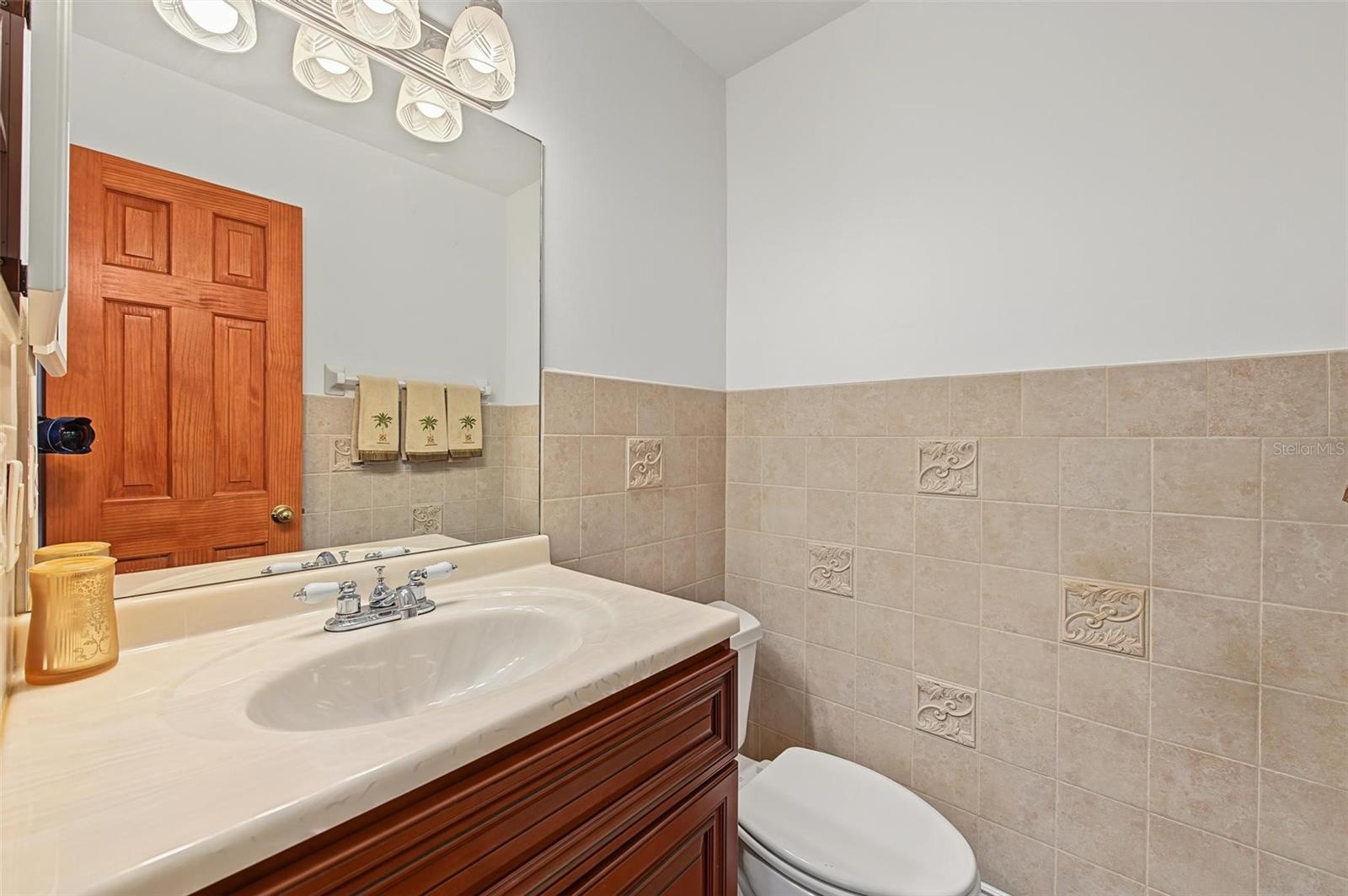 first floor half bathroom