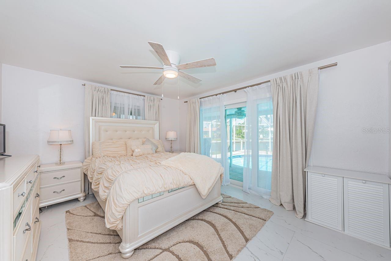Bedroom 4 is an en suite with pool access