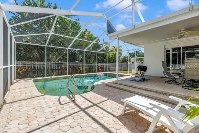 Screen enclosed Pool Area