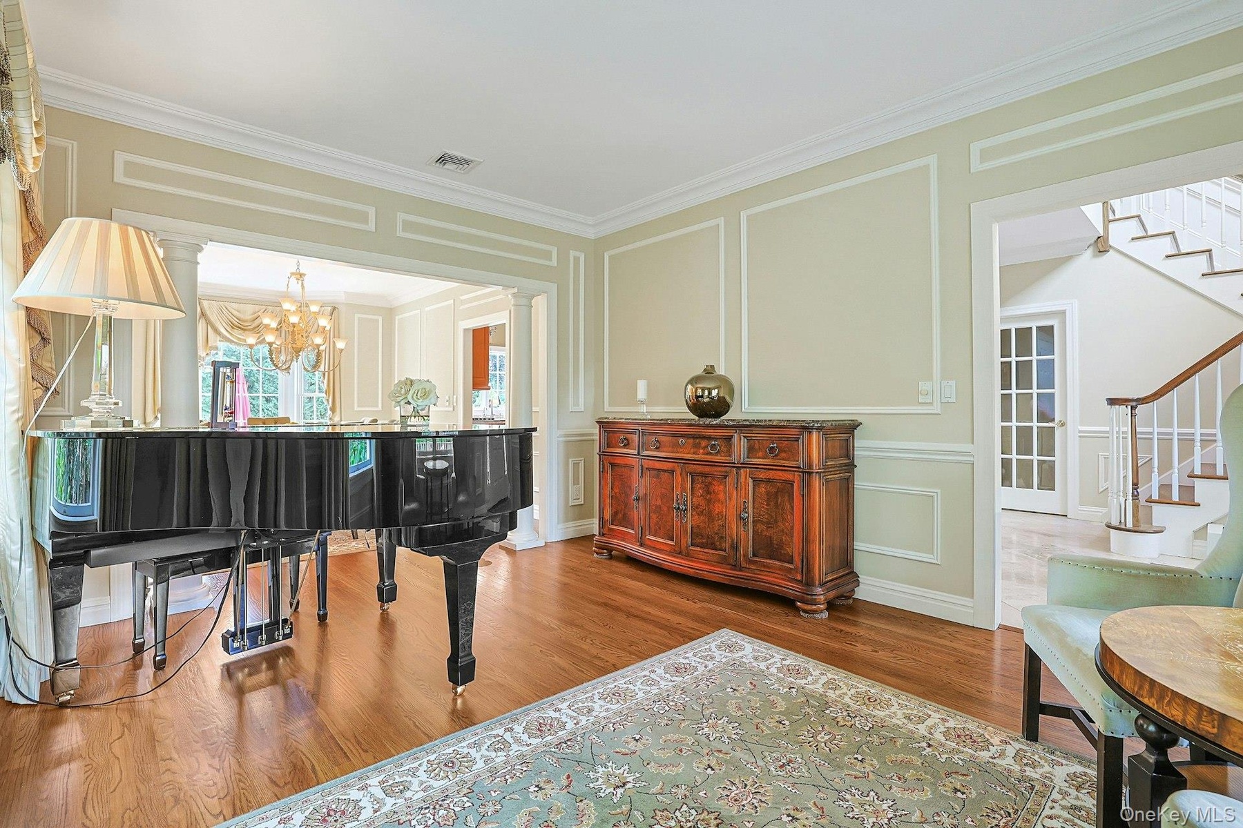 W/Enlaged Crown and Picture Frame Mouldings, Beautiful Hardwood Flooring, Built-in Speakers