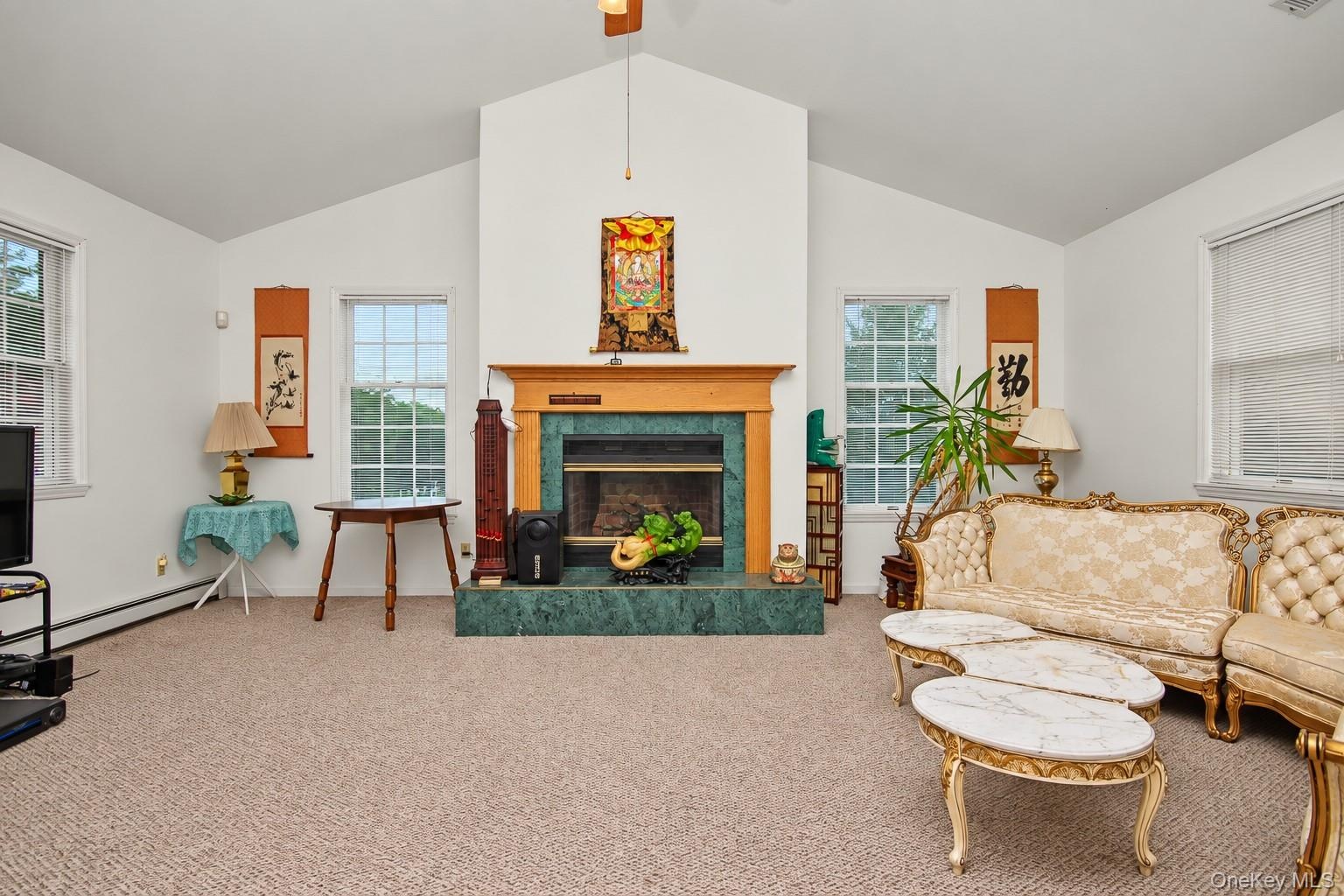 Kitchen opens up to Sun Filled Family Room