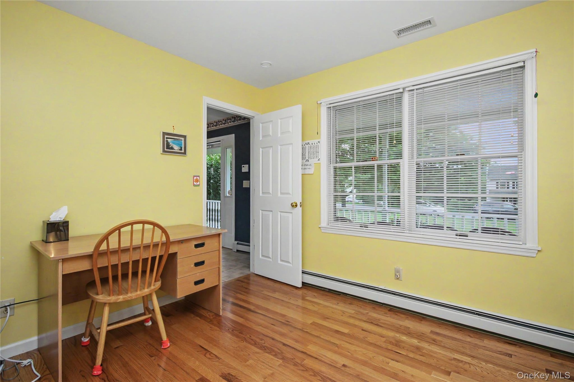 Home Office or Den with Hardwood Floors