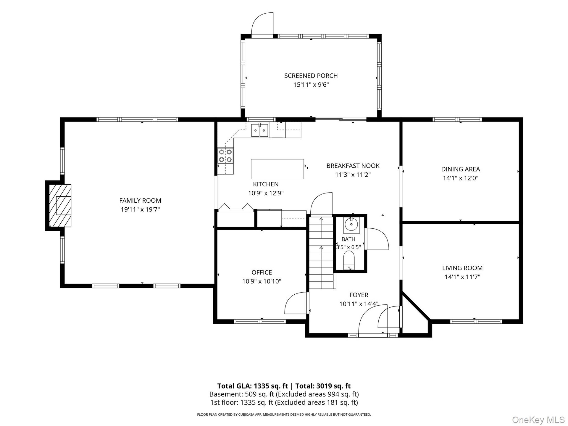 Main Level Floor Plan