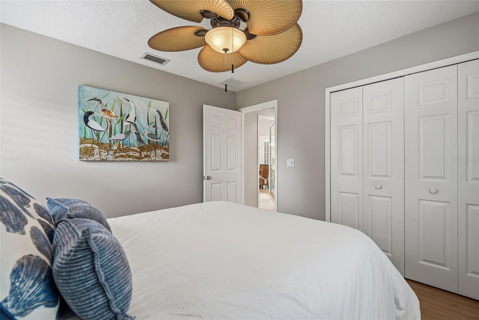 Guest bedroom in the rear of the home.