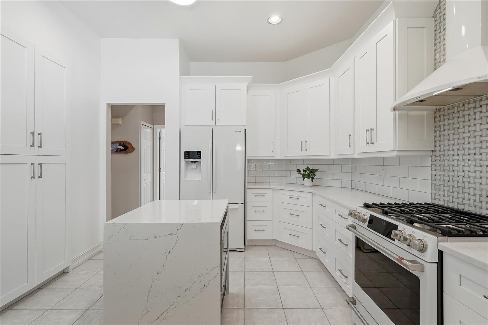 Large built in pantry to the left.