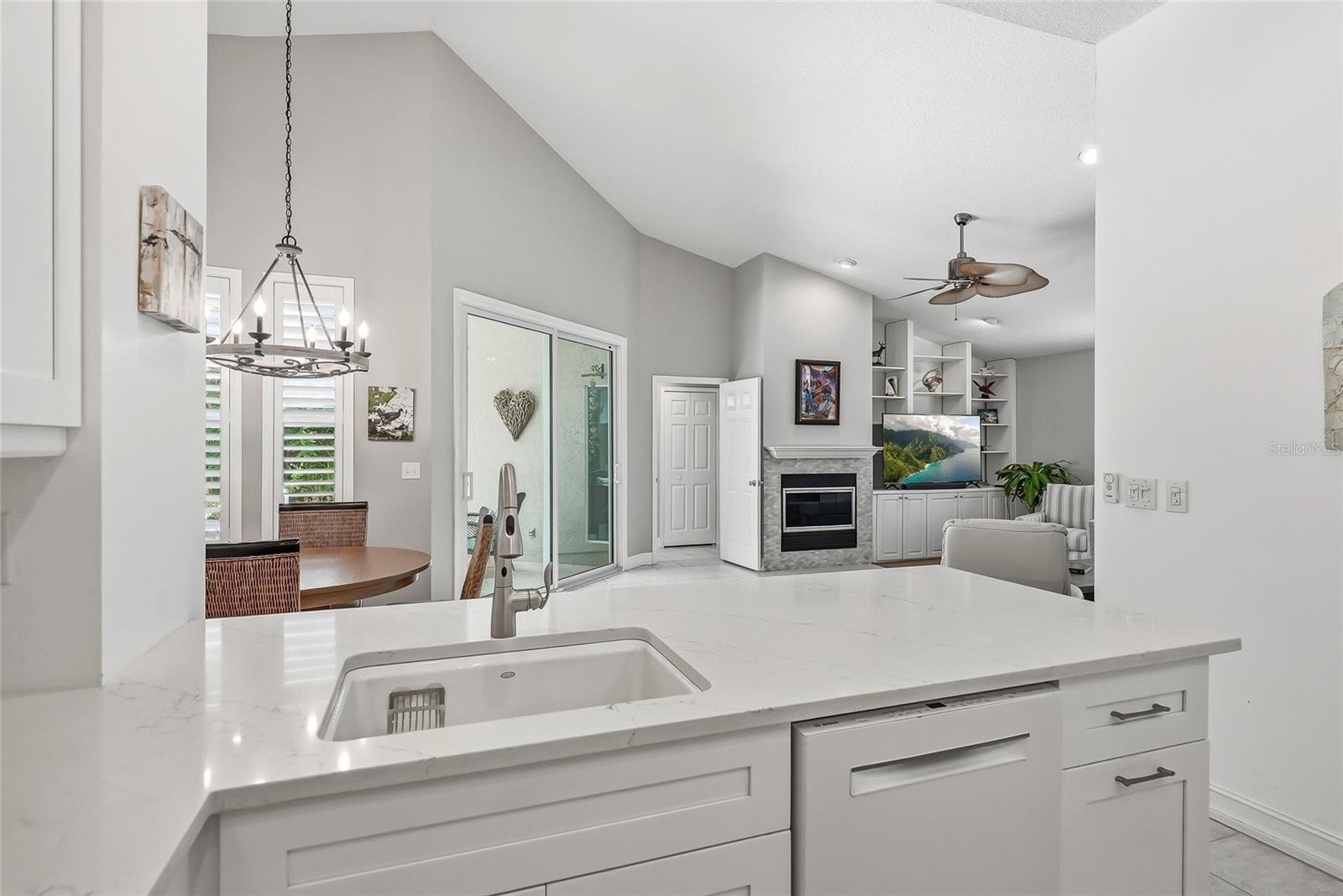 Excellent counter space for prep and food display.
