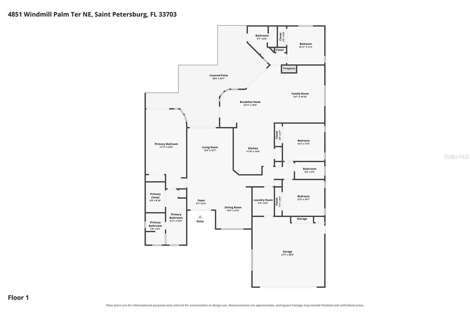 An idyllic split floor plan.