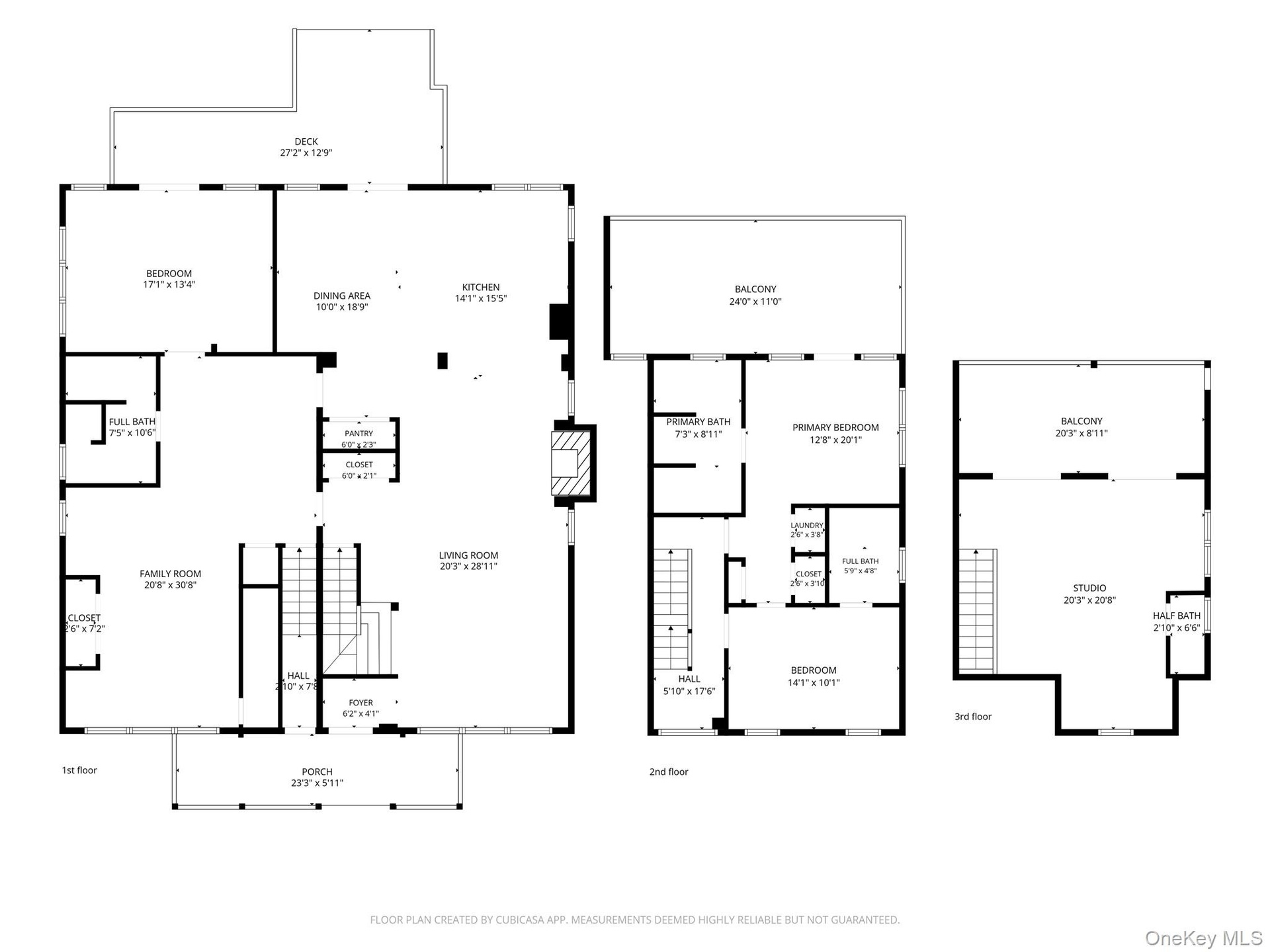 Three story main residence floor plan. First floor covers both sides of townhouse.