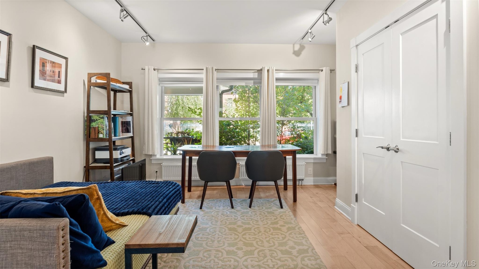 Primary residence covers the entire first floor, both sides of double townhouse.
