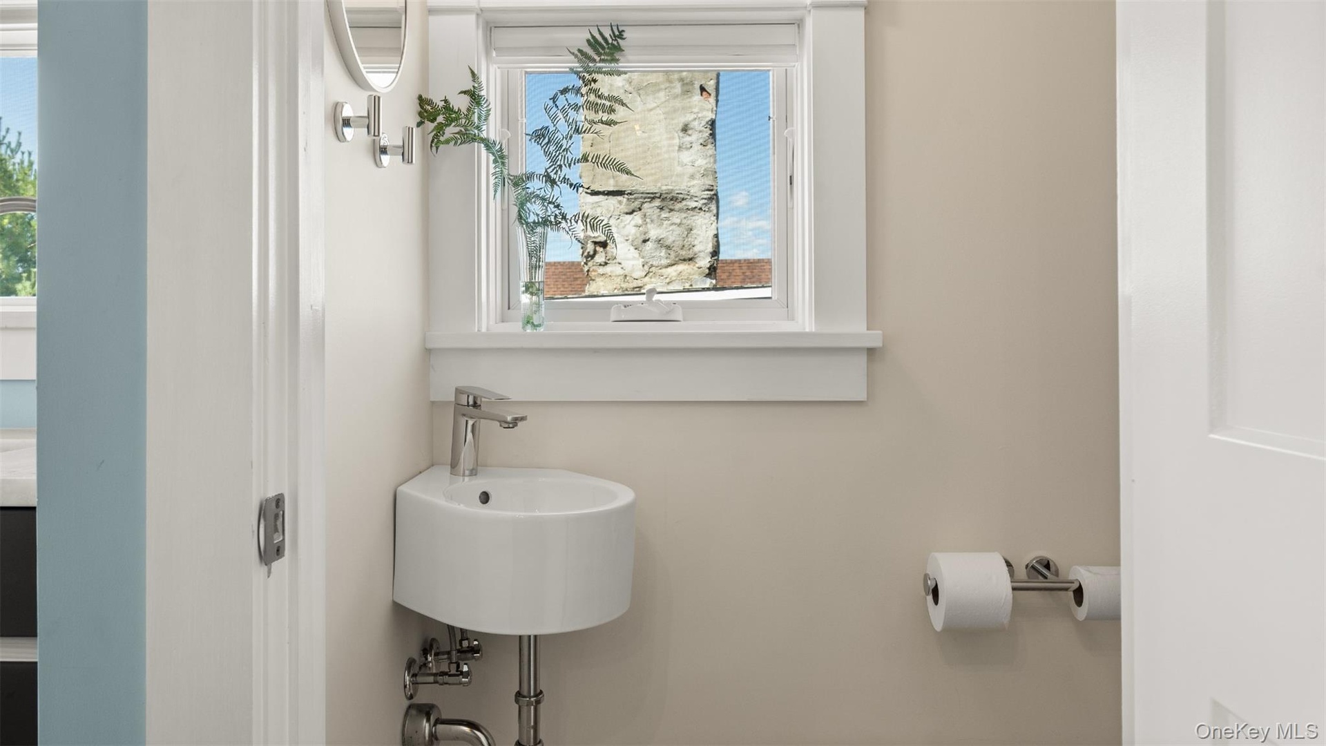 Adjacent half bath.