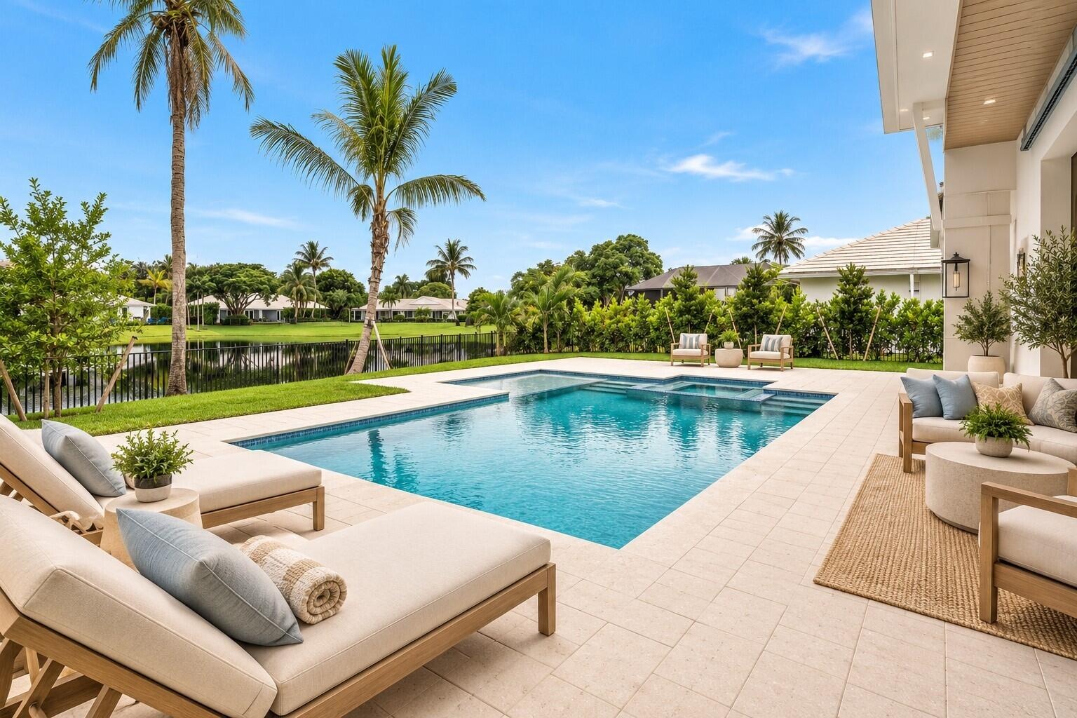 Virtually Staged Pool