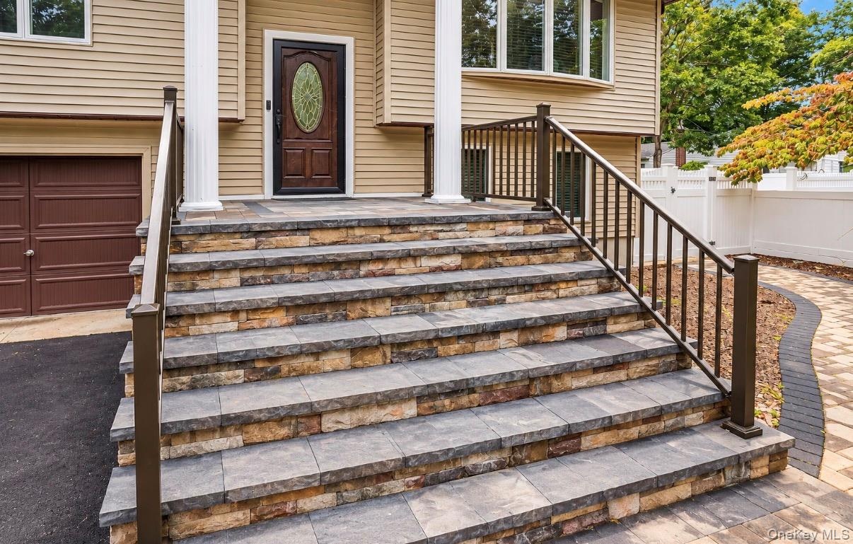 New stone porch.