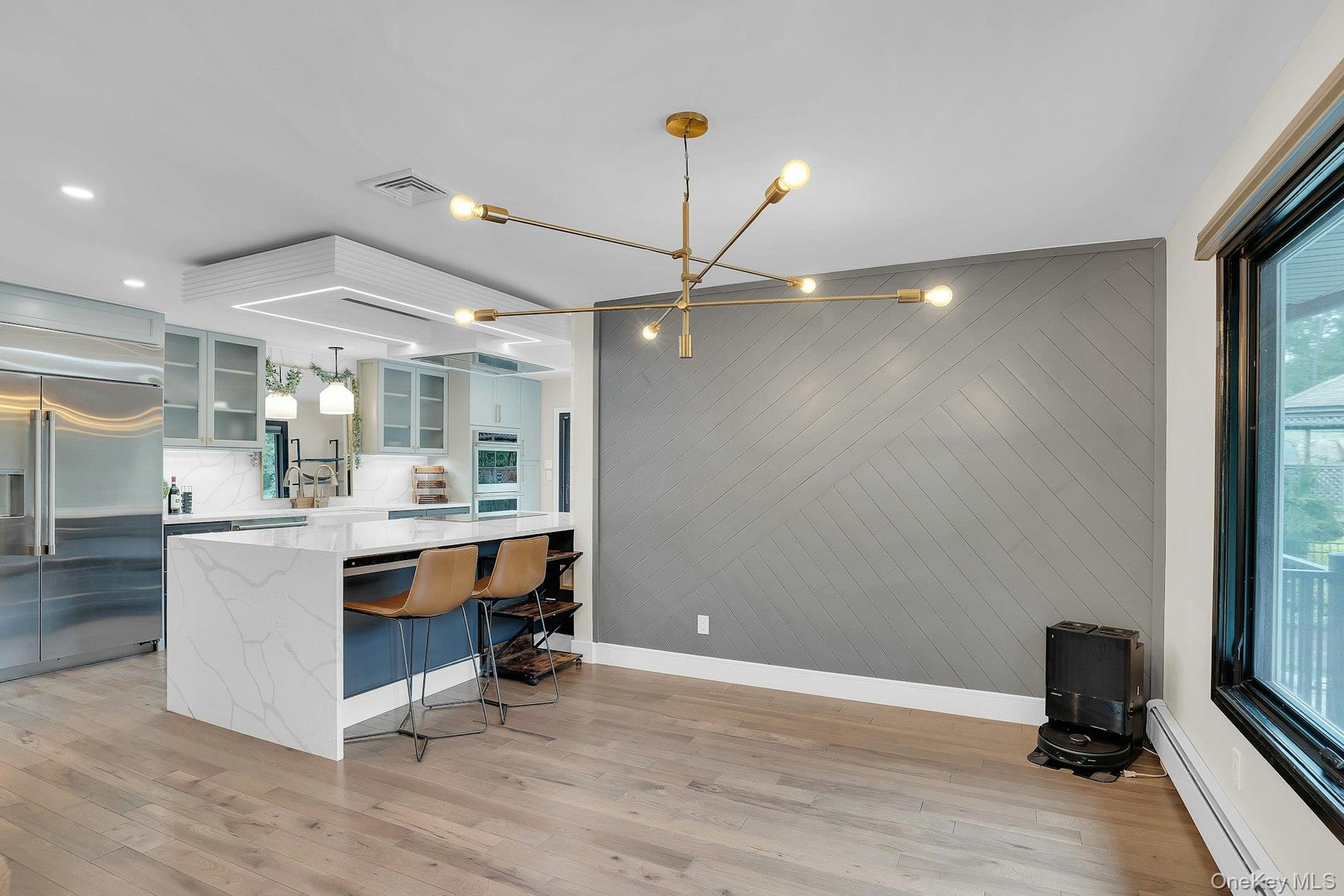 Accent Wall in Dining Room.