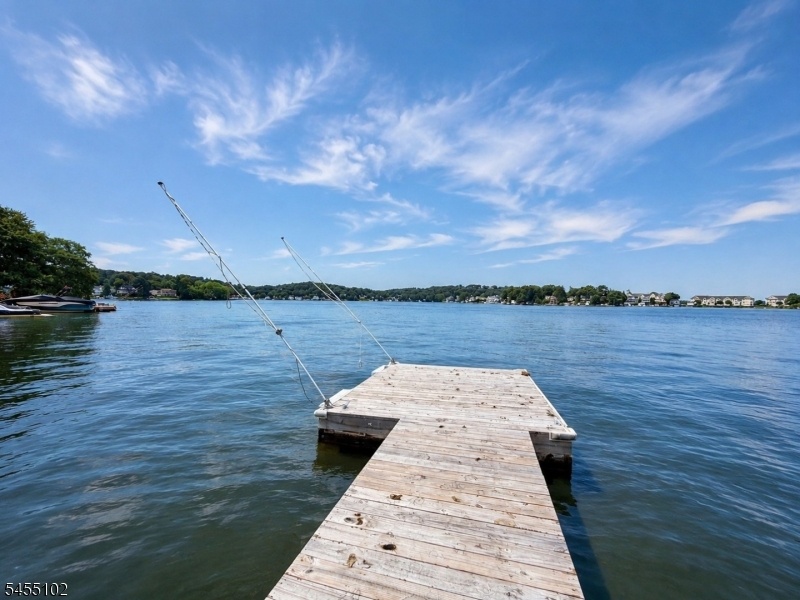 Lakefront boat dock