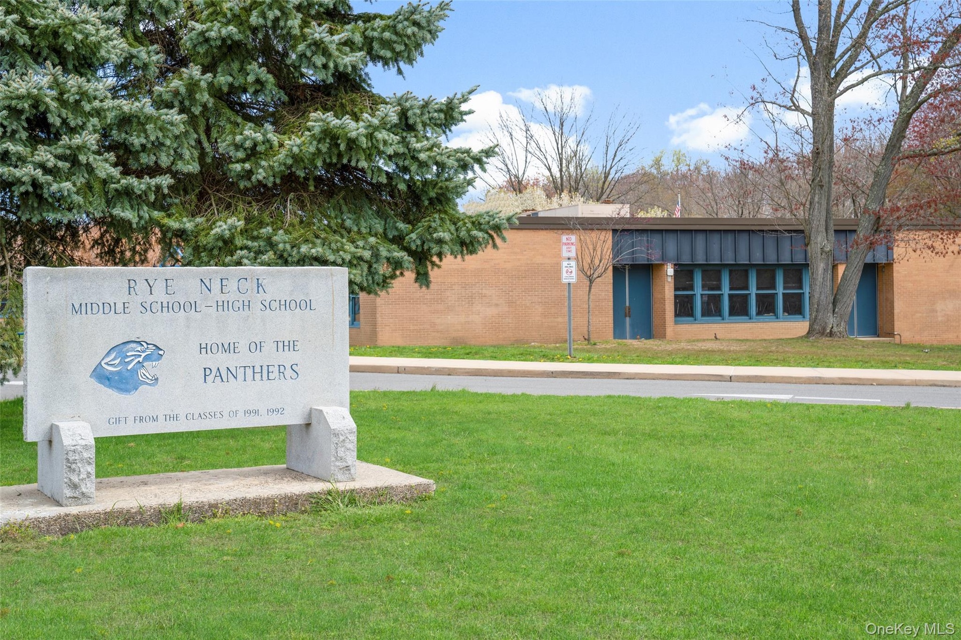 Middle School is on the same campus as the High School. Rye Neck is an all-Regents High School and a New York State Model Regents High School.