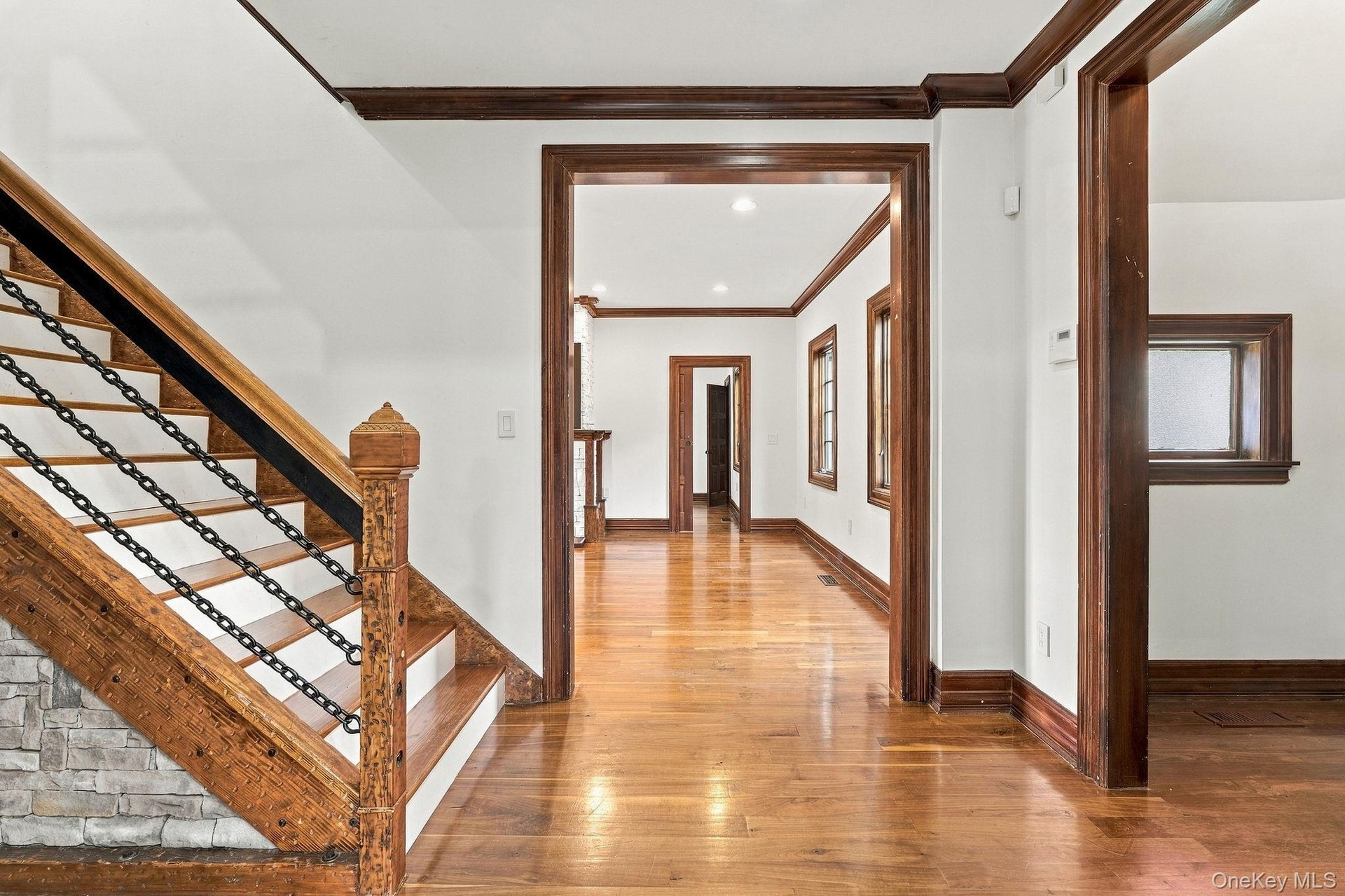 Intricate detailing, from the banister to the balustrade.