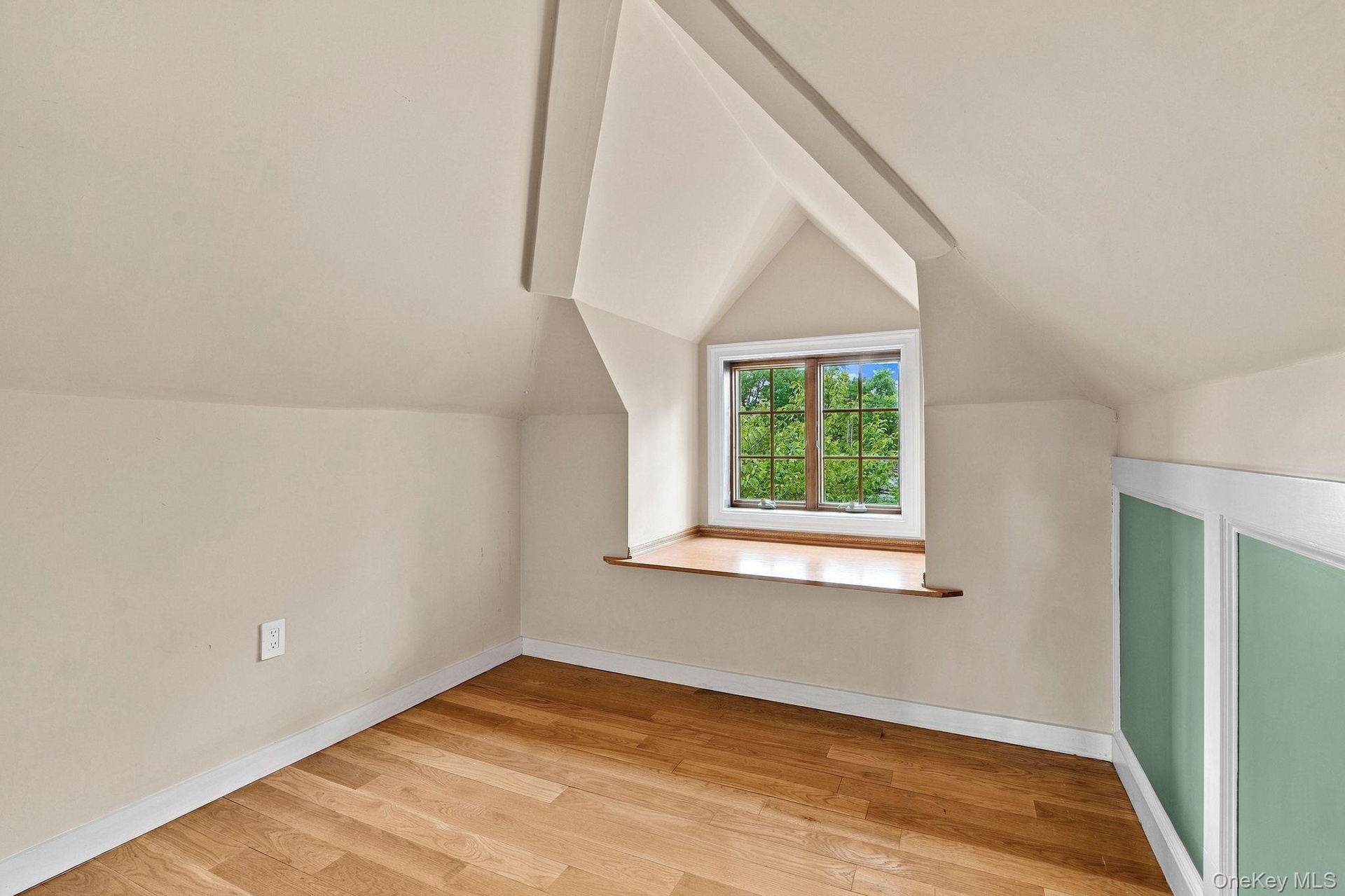 Skylights, warm wood floors and a dramatic stone bath.