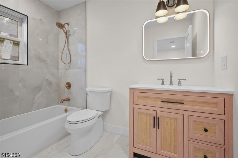 Ground level bathroom