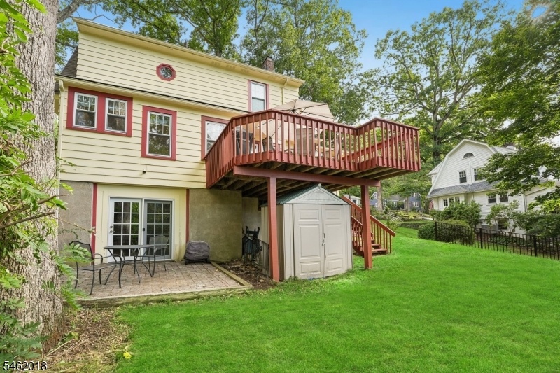 View of backyard and Shed