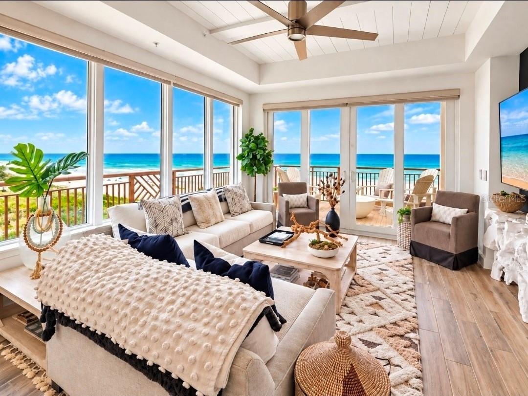 Living Room views are amazing.