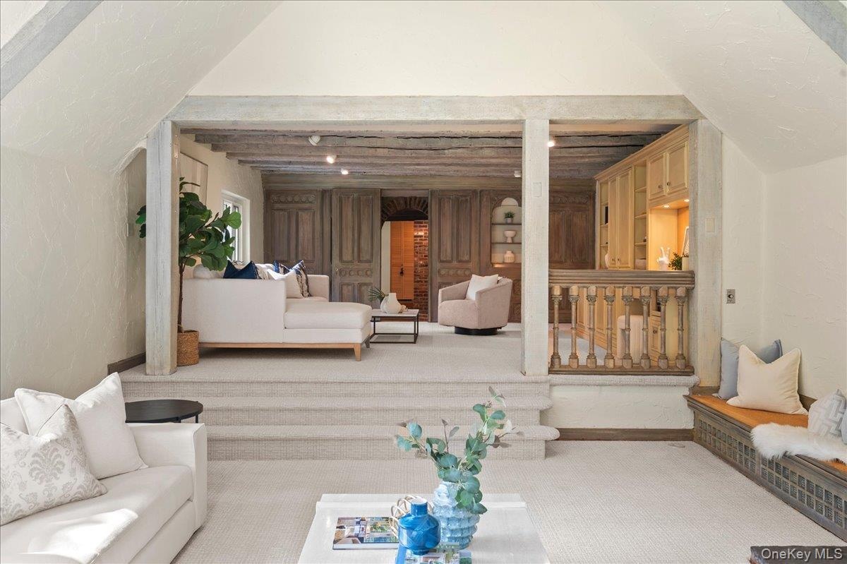 The family room opens to the living room, creating a seamless flow.