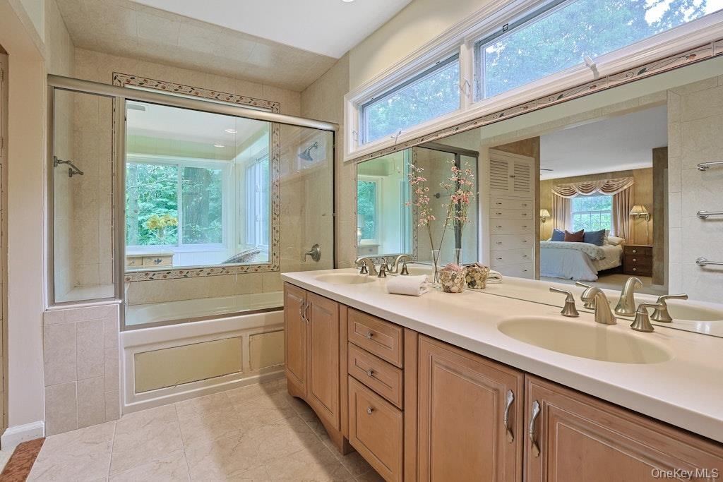 First-floor primary bathroom