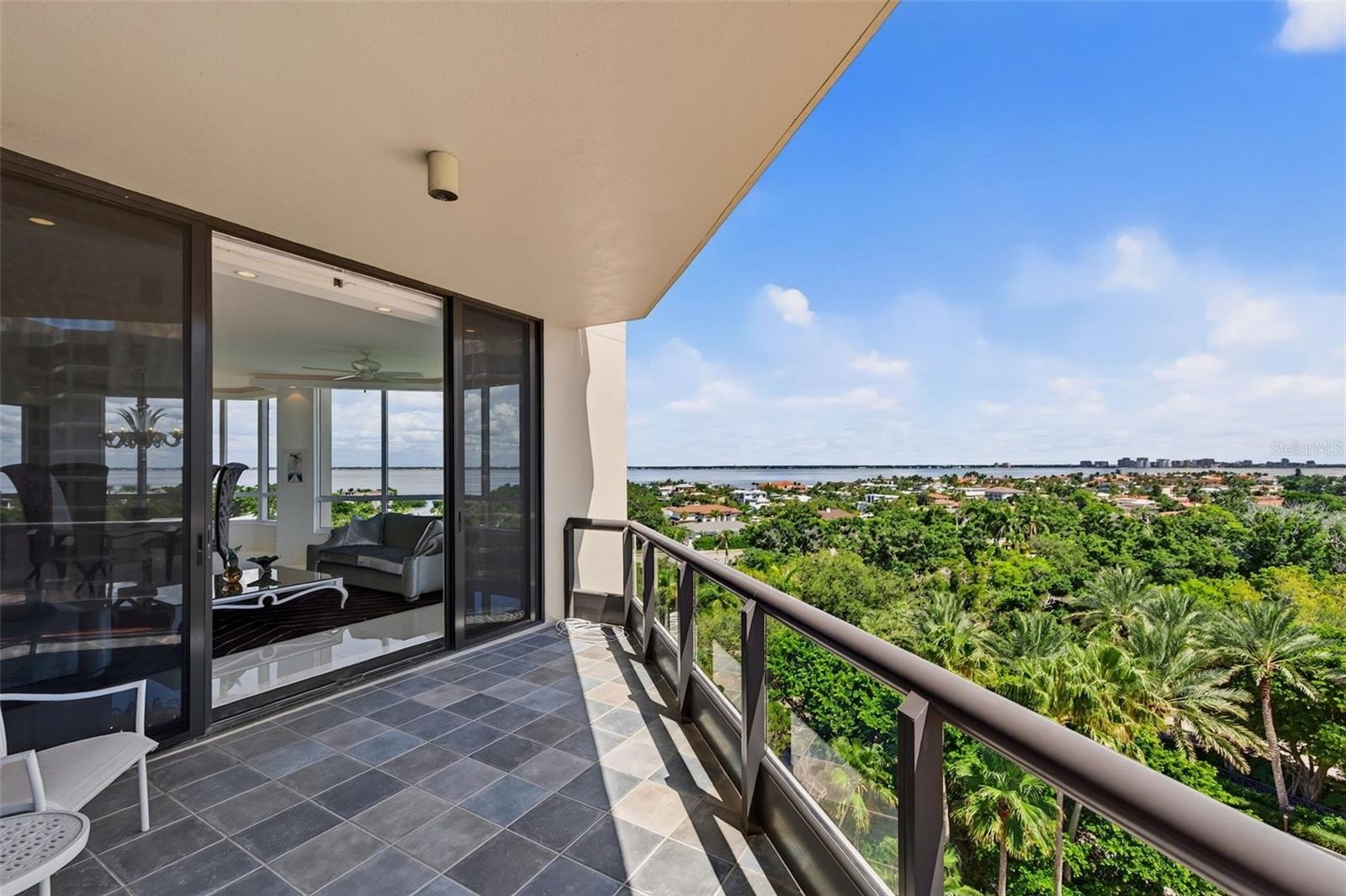 Southeast balcony view.