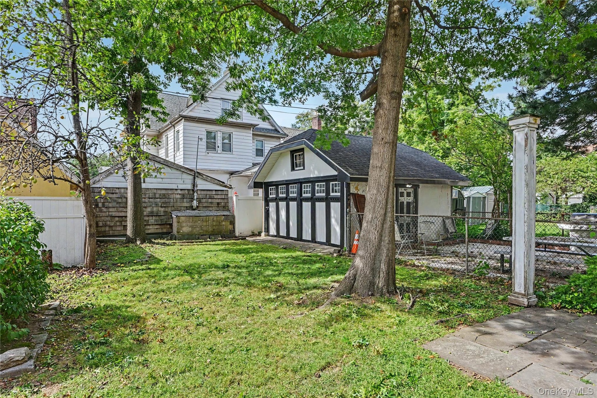 Backyard and Non Car Garage